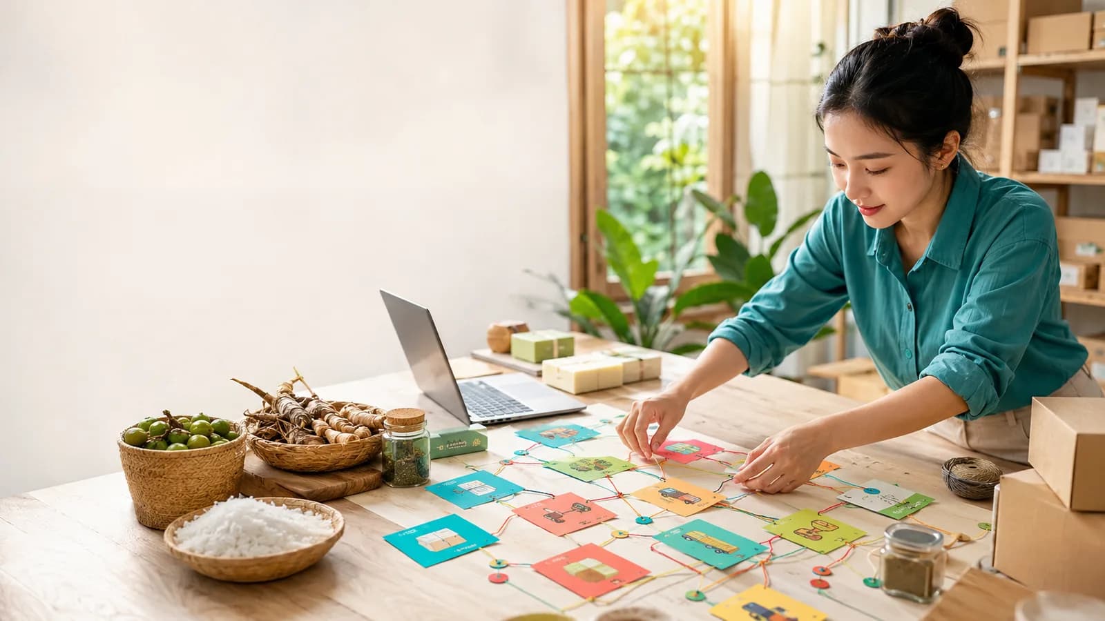 Các nhóm dữ liệu sản phẩm, lô và sự kiện được liên kết trong chuỗi cung ứng
