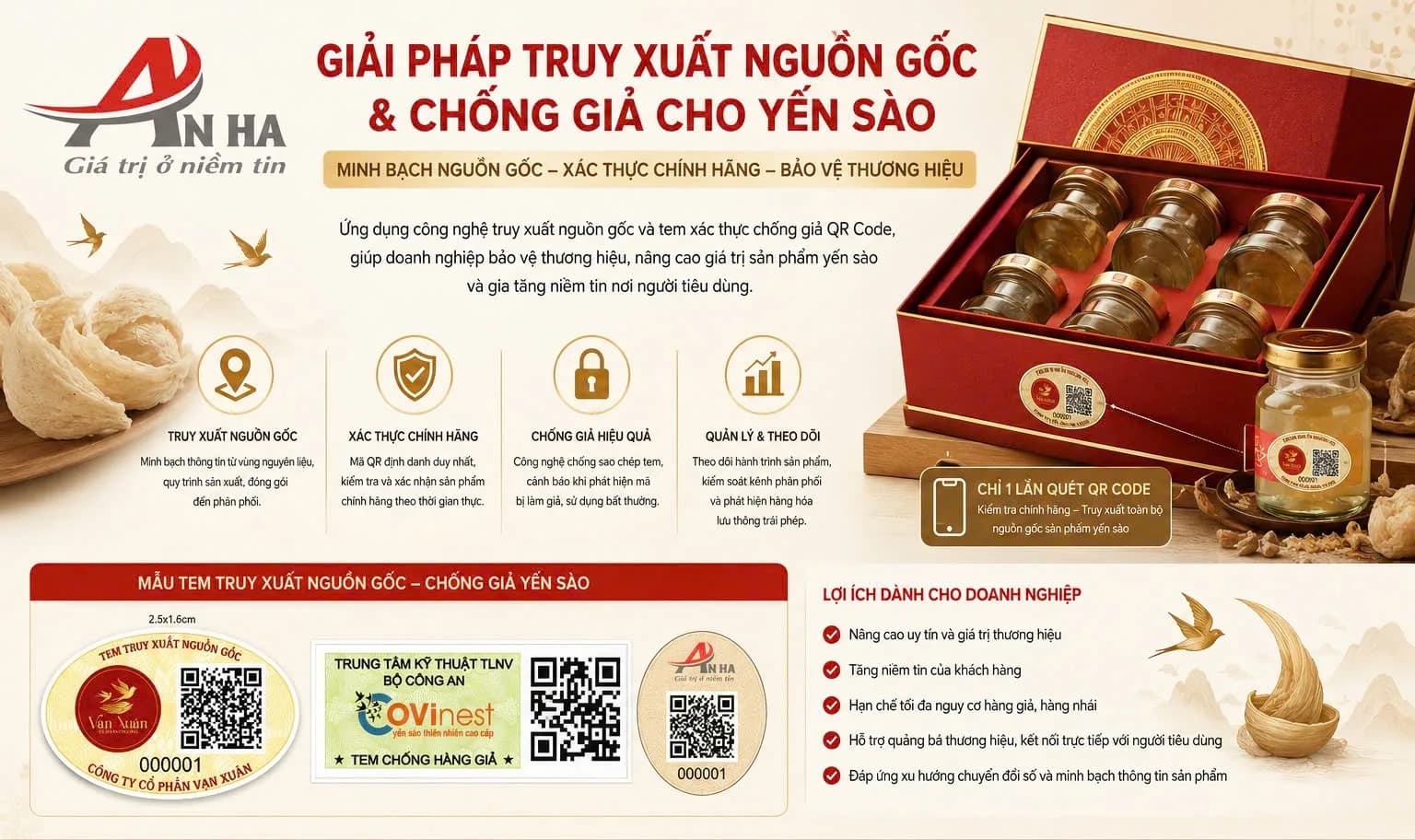 Yến sào và bài toán chống giả: doanh nghiệp cần làm gì